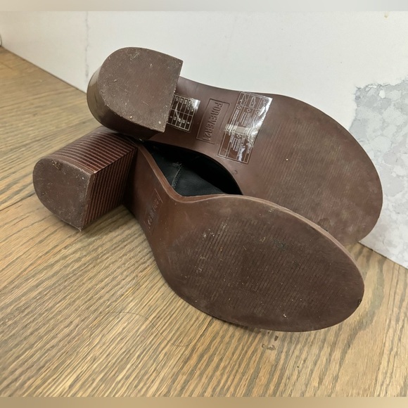 Forever 21 Black Faux leather Cutout Ankle Boots size 8 - Picture 8 of 14